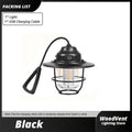 1pc LED Portable Camping Light, USB Rechargeable Hanging Tent Lights, Bright Multi-Functional Emergency White And Warm Light Lantern, Camping Handheld Torch with Hook for Hiking, Gift Giving, Fishing, Trekking, Maintenance, Emergency Lighting