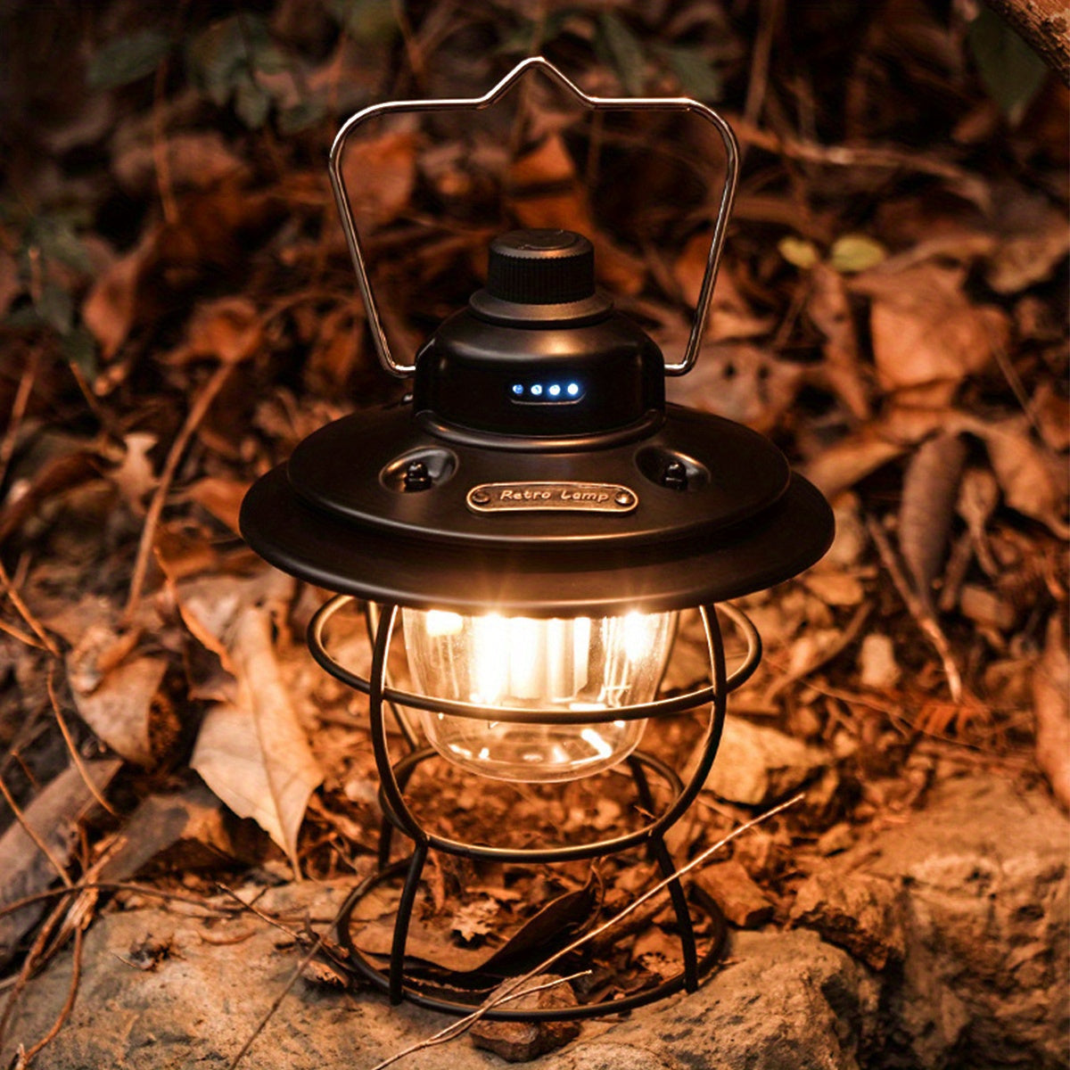 Vintage|USB Rechargeable Vintage USB Rechargeable Camping Light | Portable Outdoor Lantern, Versatile Illumination 1pc