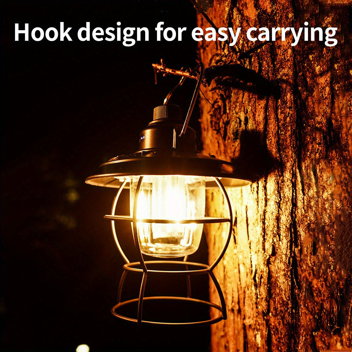 Vintage|USB Rechargeable Vintage USB Rechargeable Camping Light | Portable Outdoor Lantern, Versatile Illumination 1pc