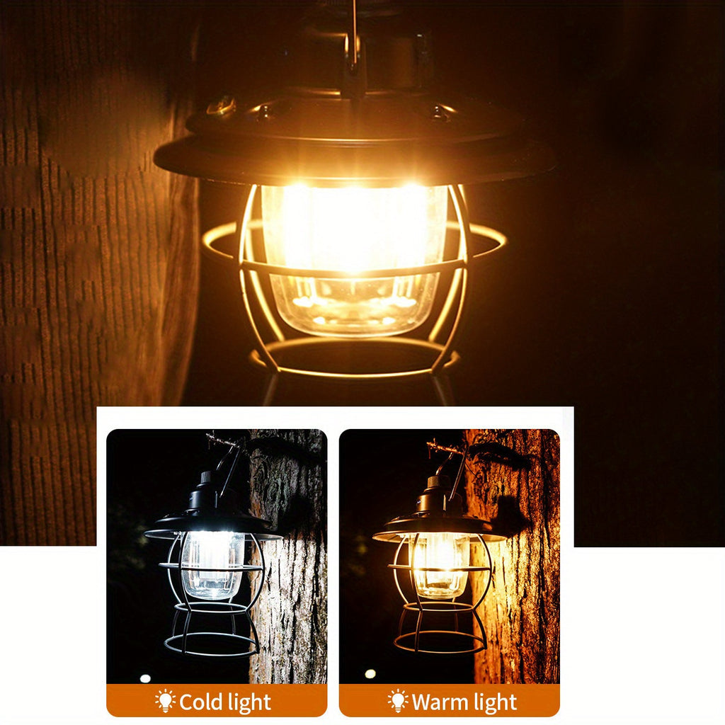Vintage|USB Rechargeable Vintage USB Rechargeable Camping Light | Portable Outdoor Lantern, Versatile Illumination 1pc