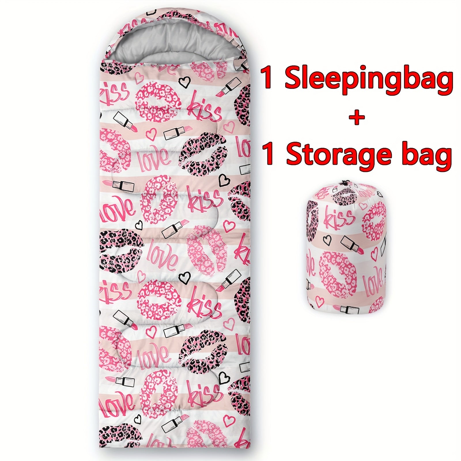 Avocado Printed Camping Sleeping Bags, 3 Season Warm & Cool Weather, Lightweight, High Quality Sleeping Bags, Traveling, And Outdoors, Camping Gear Equipment, 31x90inch, Standard