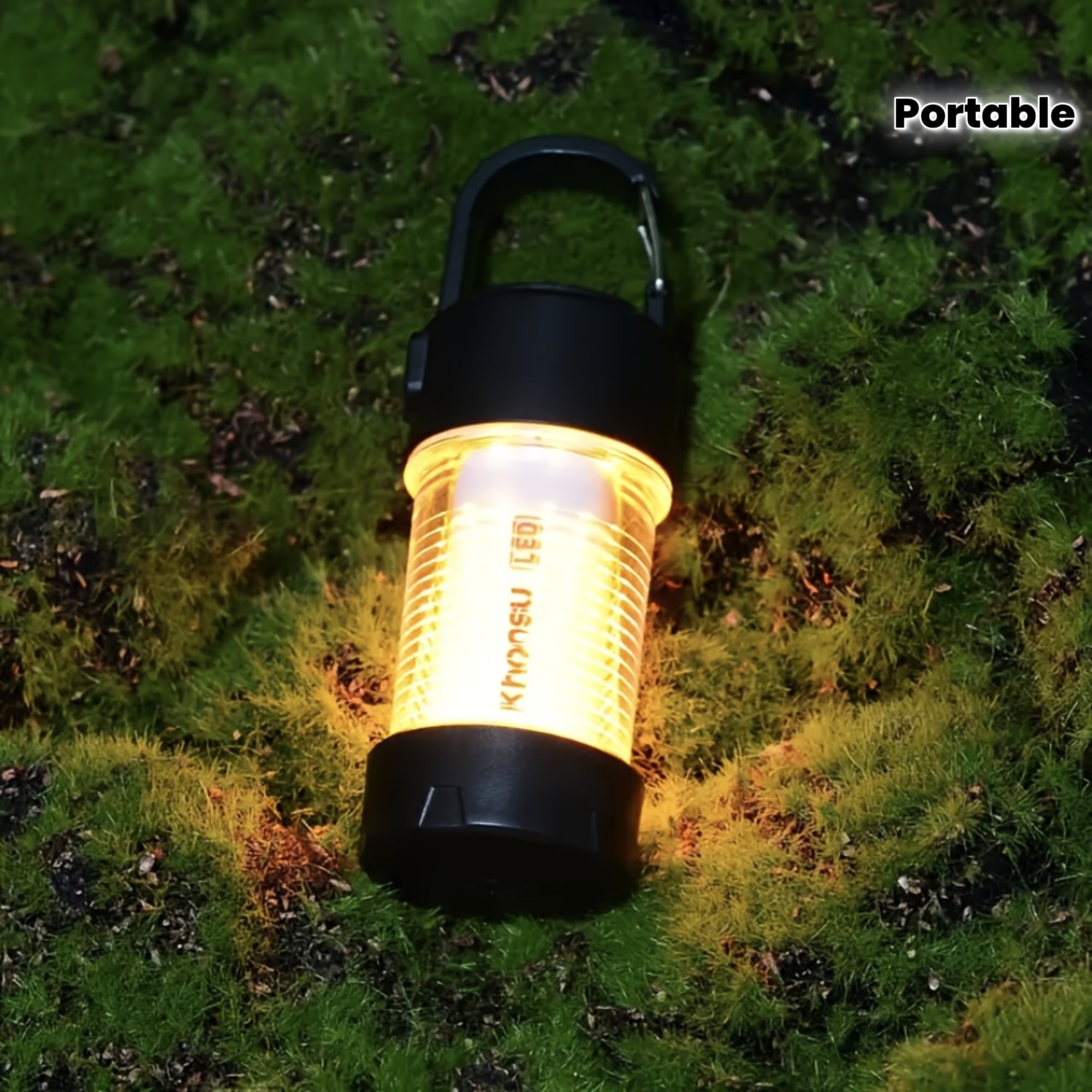 Portable Camping Lantern, Multifunctional LED Light, 5-Hour Continuous Lighting, USB Charging - 4 Light Modes, Magnetic Base Included (RHL4 Single Lamp Does Not Include Magnetic Base), Ideal for Camping, Hiking, and Emergencies