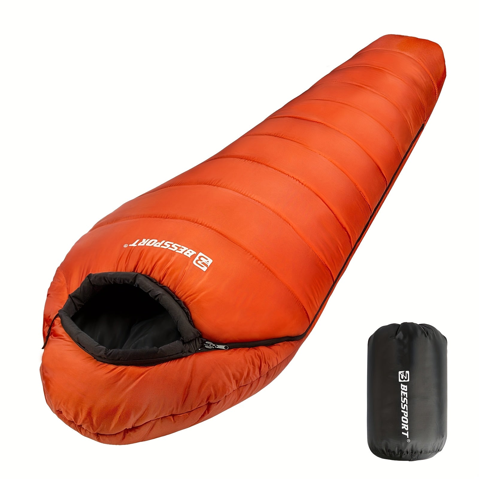 Bessport Mummy Sleeping Bag 15-45 Fahrenheit Extreme 3-4 Season Sleeping Bag for Adults Cold Weather-Warm And Washable, for Hiking Traveling Outdoor Activities