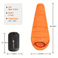 Mummy Sleeping Bag for Adults, Cold Weather Camping Sleeping Bags WithAdjustable Hood, Compression Sack for Warm Camping Hiking Outdoor