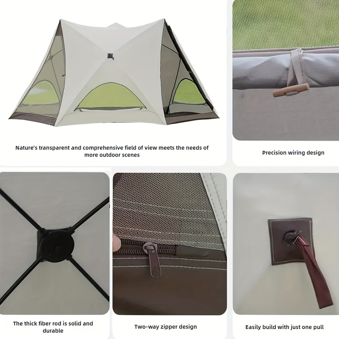 Lightweight Camping Tent for Outdoor Beach Park, Easy to Set Up And Store