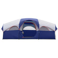 8 Person Family Camping Tent, Spacious Double-Layer & Windproof Tent With Mesh Windows And Divider Curtain, Easy Setup & Portable For Outdoor Camping