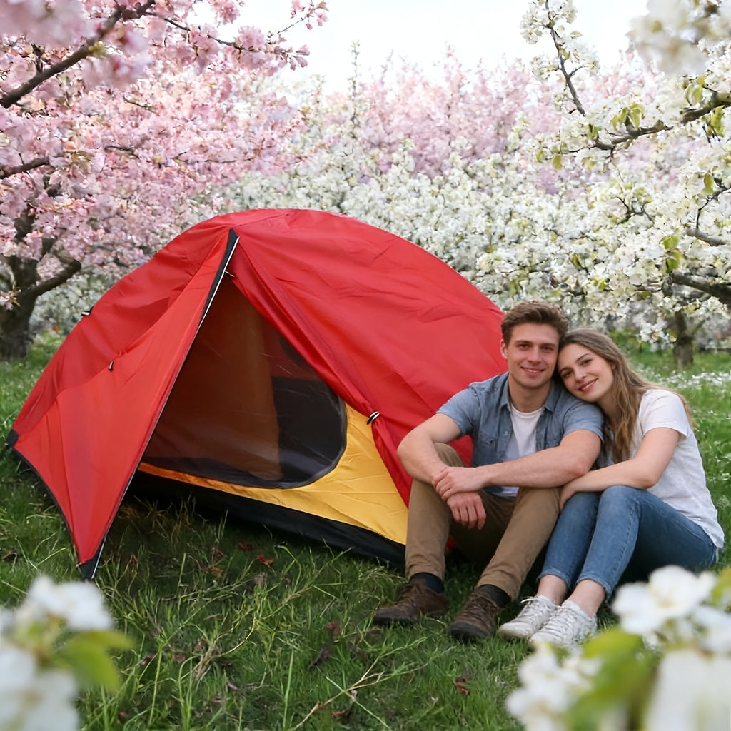 Hillman Outdoor Tent, Double-Layer And UV-Resistant Aluminum Alloy Tent Professional-Grade Camping And Hiking Tent All-Season Indoor\u002FOutdoor Dual-Use Shelter Ideal for Hiking, Beach Leisure, Family Gatherings Dual-Door Design