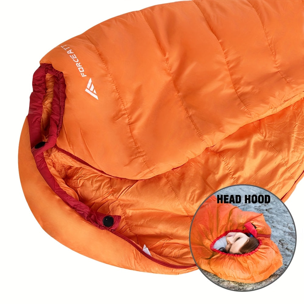 Mummy Sleeping Bag for Adults, Cold Weather Camping Sleeping Bags WithAdjustable Hood, Compression Sack for Warm Camping Hiking Outdoor