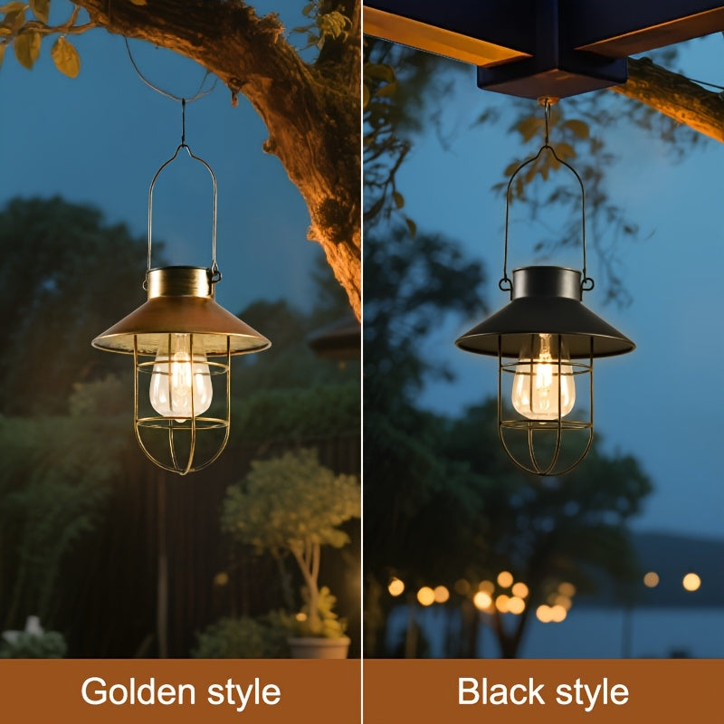 1 Pack\u002F 2 Pack\u002F 4 Pack Solar Garden Hanging Lights. Auto-on At Dark. Iron Design, Waterproof For Balconies & Yards. Also Work As Night\u002Fcamping Lights, Garden Decor. No Wires. IP65 Waterproof.