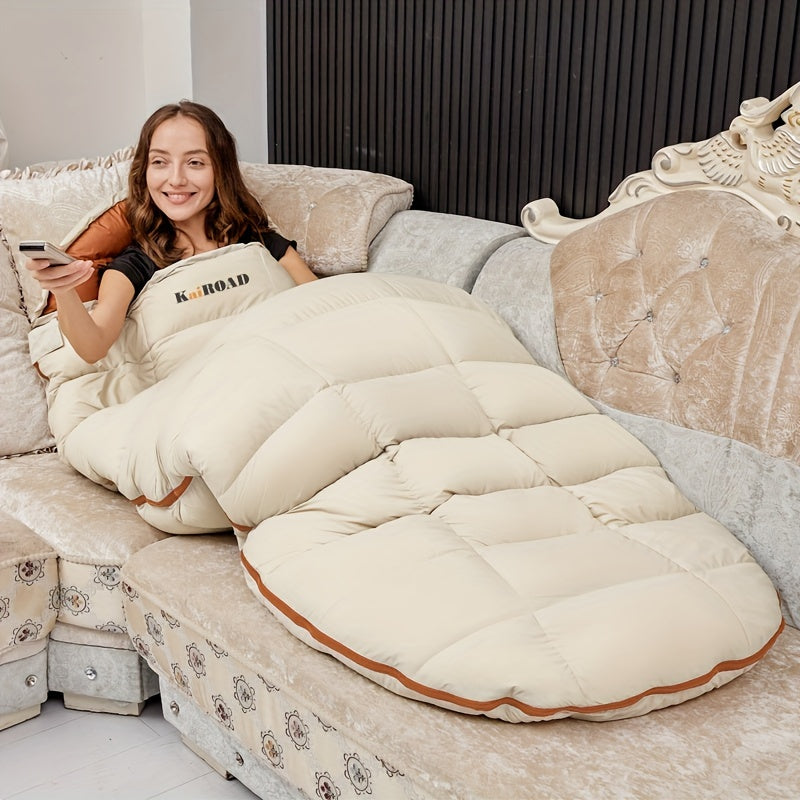 Feather sleeping bag adult winter thickening enlarged warmth winter cold camping outdoor indoor lunch break travel portable hotel dirt insulation