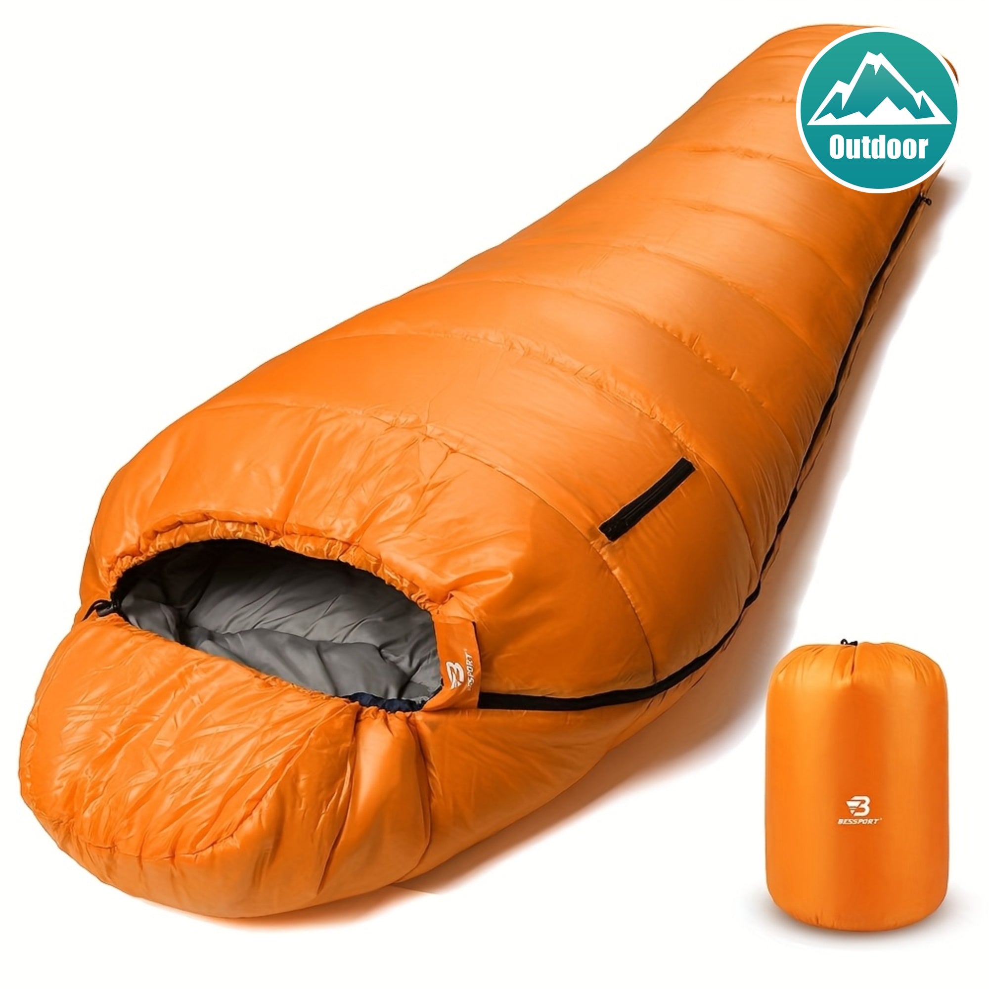 Bessport Mummy Sleeping Bag 15-45 Fahrenheit Extreme 3-4 Season Sleeping Bag for Adults Cold Weather-Warm And Washable, for Hiking Traveling Outdoor Activities