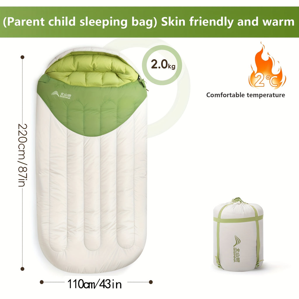 BISINNA Lightweight Loose Bags Widen Womens Sleeping Bag Egg Shaped 190T Latticed Cloth Cute Hiking Travel Portable Adult