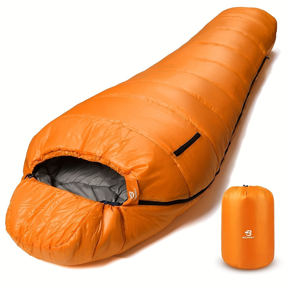 Bessport Mummy Sleeping Bag 15-45 Fahrenheit Extreme 3-4 Season Sleeping Bag for Adults Cold Weather-Warm And Washable, for Hiking Traveling Outdoor Activities