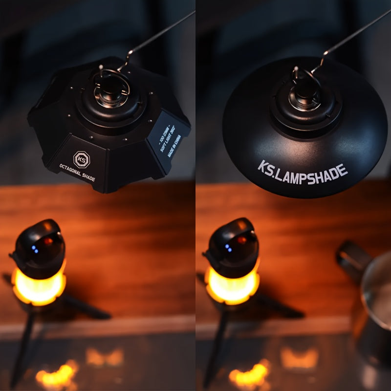 Portable Camping Lantern, Multifunctional LED Light, 5-Hour Continuous Lighting, USB Charging - 4 Light Modes, Magnetic Base Included (RHL4 Single Lamp Does Not Include Magnetic Base), Ideal for Camping, Hiking, and Emergencies