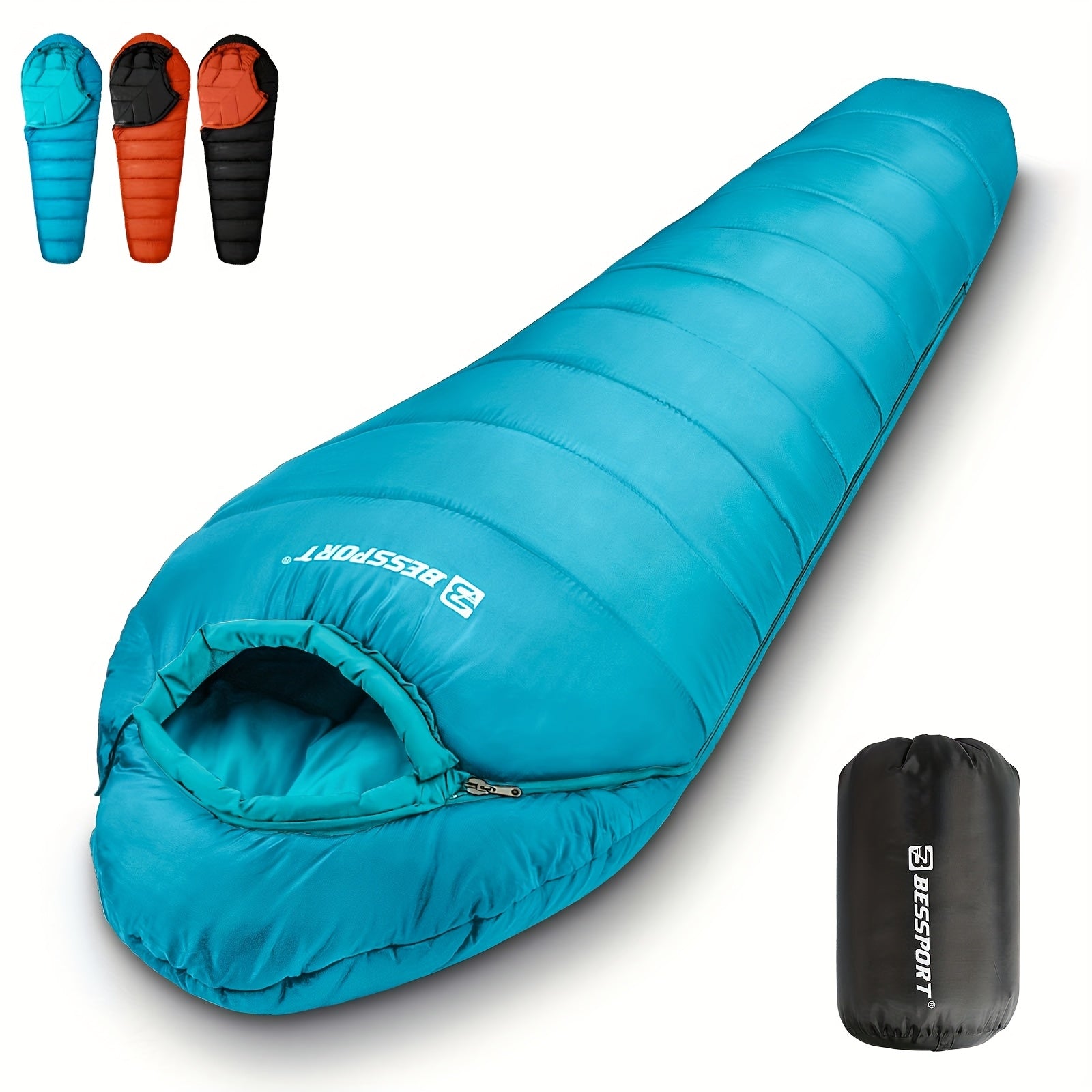 Bessport Mummy Sleeping Bag 15-45 Fahrenheit Extreme 3-4 Season Sleeping Bag for Adults Cold Weather-Warm And Washable, for Hiking Traveling Outdoor Activities