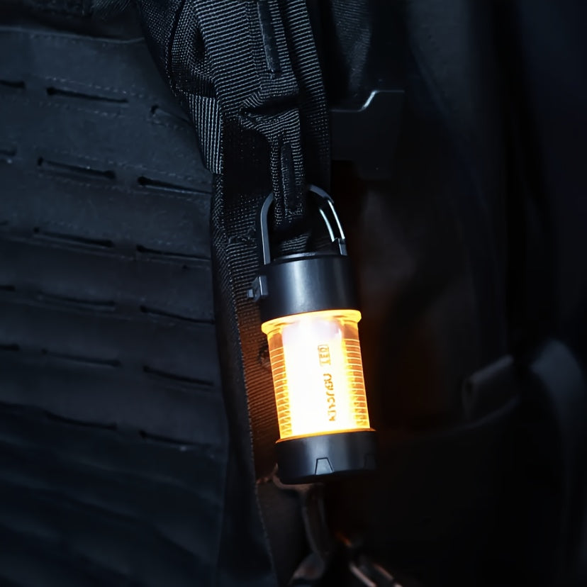 Portable Camping Lantern, Multifunctional LED Light, 5-Hour Continuous Lighting, USB Charging - 4 Light Modes, Magnetic Base Included (RHL4 Single Lamp Does Not Include Magnetic Base), Ideal for Camping, Hiking, and Emergencies