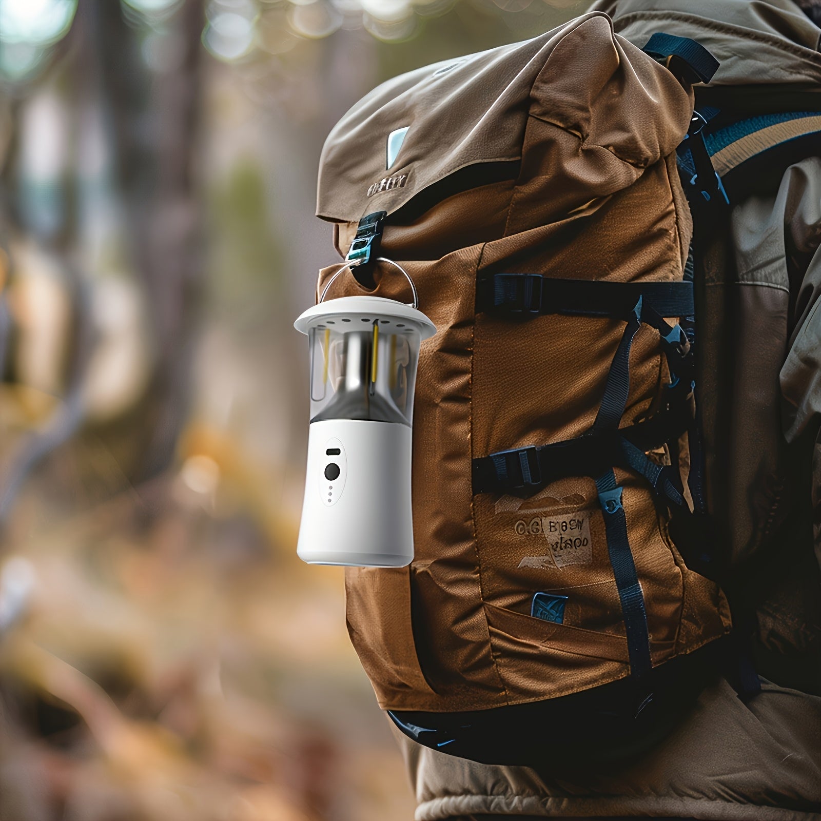 Portable Camping Lantern, Outdoor Handheld Flashlight, Hangable Lantern, 3 Color Temperatures, Adjustable Brightness, 360° Surround Lighting, Ideal for Camping, Fishing, and Emergency Lighting