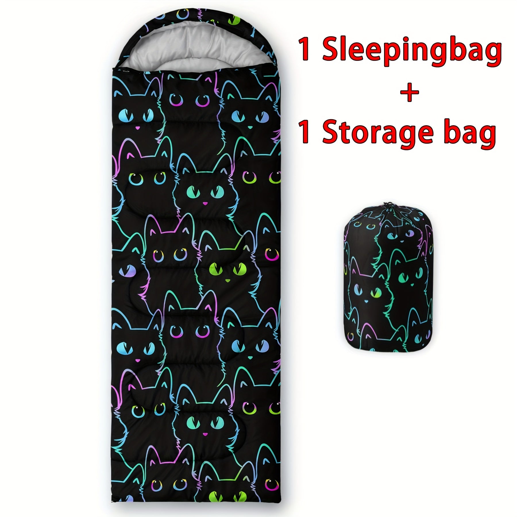 Avocado Printed Camping Sleeping Bags, 3 Season Warm & Cool Weather, Lightweight, High Quality Sleeping Bags, Traveling, And Outdoors, Camping Gear Equipment, 31x90inch, Standard