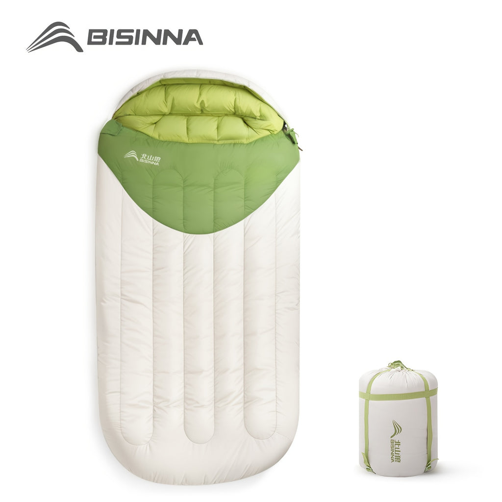 BISINNA Lightweight Loose Bags Widen Womens Sleeping Bag Egg Shaped 190T Latticed Cloth Cute Hiking Travel Portable Adult
