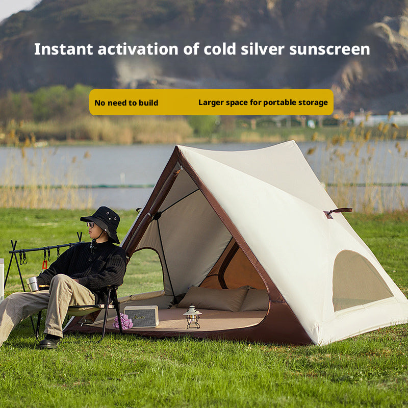 Instant Setup Portable Beach Tent for Outdoor Camping, Lightweight Sunshade for Family Picnics And Summer Sand Activities
