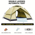 Tent Outdoor 3-4 People Fully Automatic Quick Opening Camping, Double-layer Thick Leisure Beach Park
