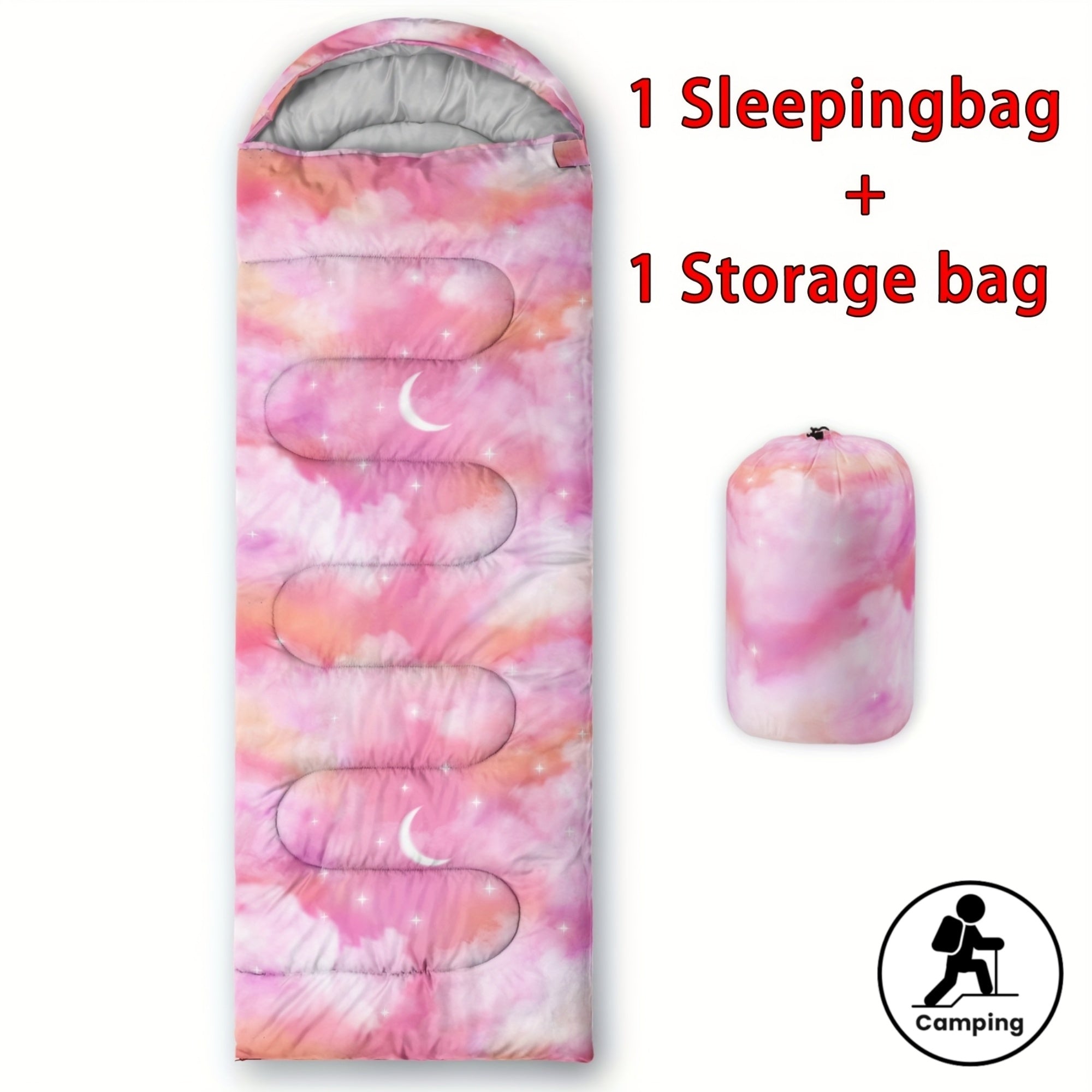 Avocado Printed Camping Sleeping Bags, 3 Season Warm & Cool Weather, Lightweight, High Quality Sleeping Bags, Traveling, And Outdoors, Camping Gear Equipment, 31x90inch, Standard